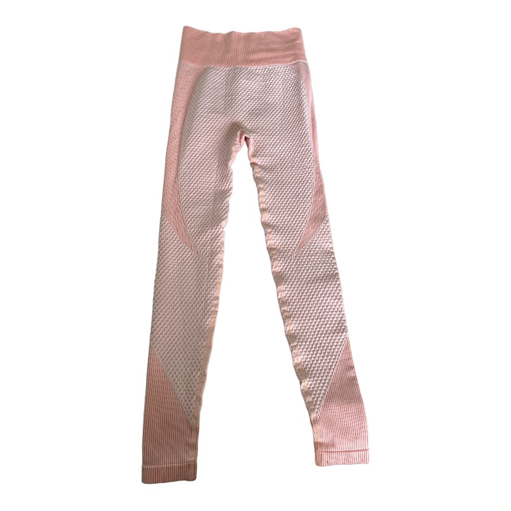 light pink pattern leggings size xs